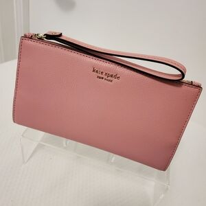 EC Kate Spade Pink Safiano Leather Wristlet/Wallet, Colorful